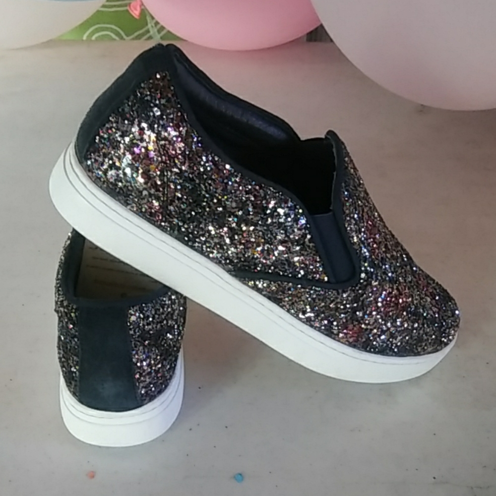 Multicolor Glitter Textile Material Sneakers - image 6